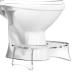 STAUBER Best Potty Stool - Squatting Toilet Stool (Clear Acrylic, 6.5" Height)