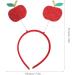 TOPBATHY Fruit Headband Glitter Apples Head Boppers Red Hair Hoop Holiday Festival Hair Accessory for Women Girls Kids Children - Buy Online on GoSupps.com