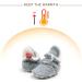 EDOTON Unisex Newborn Winter Boots | Warm Non-Slip Sole Bootie Socks 0-6 Months Gray - Buy Online on GoSupps.com
