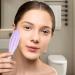 Shop Purple Silicone Face Roller | Portable & Washable Gua Sha Massage Tool for Women | Essential Skin Care Gift - Buy Online on GoSupps.com