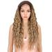 Style icon 68.6 cm lace front wig long lured corrugated with natural straight ombre art hair wigs for women heat-resistant replacement wigs 130% 66 cm TT6/23C