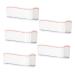 FRCOLOR 5pcs Cohesive Tape Grip Tape Elastic Wrapper for Feet Medical Tape Wrapping Paper Tape Invisible Tape Non- Reflective Tape Red and Blue Line White Pressurize Spandex