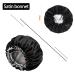 Large Black Satin Silk Bonnet for Curly Hair - Adjustable Double-Layer Braid Bonnet for Women - Buy Online on GoSupps.com