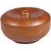 Minkissy Bamboo Shaving Soap Bowl Set for Men | Adjustable Shaving Brush & Lid | Perfect for Shaving Foam - Buy Online on GoSupps.com