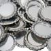 100 Double Sided Silver Flattened Bottle Caps with Split Ring - Wholesale Crafts Pendants Necklaces Jewelry - Buy Online on GoSupps.com