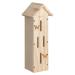 Navaris Wooden Butterfly Habitat - Hanging Real Pinewood Flying Insect House - Butter Fly Home for the Garden - Bug Insect Hotel Hibernation Shelter