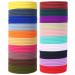 100PCS Hair Elastics Hair Ties, 4MM Colorful Ponytail Holders Hair Bands, 2 Inch in Diameter Elastic Band for Medium to Thick Hair, Curly Hair, Women or Men, 20 Colors (Colorful-4mm-100pcs)