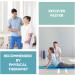 sport2people Stretching Strap for Yoga & Flexibility - 12-Loop Stretch Band for Rehabilitation - Includes 2 Free Exercise Ebooks - Recommended by Physical Therapists - Blue-Gray - Buy Online on GoSupps.com