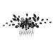 Black Teardrop Crystal Hair Comb - Wedding Hair Accessory for Women and Girls - Buy Online on GoSupps.com
