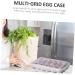 Hohopeti Box Plastic Serving Trays Egg Holder for Fridge Refriger Portable Egg Case Egg Tray Crisper Dumpling White 32x18cm - Buy Online on GoSupps.com