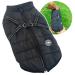 2-in-1 dog winter coat with dishes for large dogs outdoor warm dog jacket cold weather padded dog vest clothing for cats puppies large dogs 3xl black