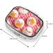 Lovely Rice Ball Printed Square Pill Box - Portable Travel Medicine Organizer for Easy Daily Use - Buy Online on GoSupps.com