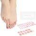 Danni & Toni Half Hardened Gel Nail Films - Candy Rush Pink Glitter Gel Sticker | Pedi Wraps Toenails - 37 Pack - Buy Online on GoSupps.com