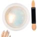 Chrome Nail Powder Chameleon Metallic Nail Art Pigment Powder Iridescent Pigment Pearly Highlight with Sponge Stick for Wedding Glitters - Buy Online on GoSupps.com