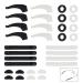 16 pairs of glasses anti -slip glasses brick anti -slip holder glasses ear hooks silicone round glasses holder glasses anti -slip ring glasses nasal pads for sunglasses sports glasses reading glasses