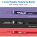 FitBeast Resistance Bands Set - 3 Levels for Strength Training Crossfit Yoga & Rehabilitation | Full-Body Workout & Muscle Toning - Buy Online on GoSupps.com