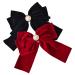 Hair Ribbon Hair Bow Clips Velvet Hair Bows for Women 2PCS Velvet Bow Clip 6.3 Inch Soft Velvet Ribbon Bows for Hair French Velvet Bow Hair Clip for Girls
