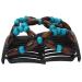 JUSTFOX Trend African Butterfly Hairclip - Turquoise | Unique Handmade Accessories for International Shipping - Buy Online on GoSupps.com