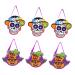 Holibanna Pumpkin Candy Bags 6pcs Portable Candy Bag Candy Bags Horror Party Treat Bag Storage Pouch Halloween White Cardboard