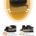 Extra Wide Men's Diabetic Open Toe Slippers for Swollen Feet - Adjustable Edema Shoes for Arthritis - Size 12, Black - Buy Online on GoSupps.com