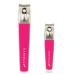 Buy Danielle Creations Soft Touch Stainless Steel Duo Nail Clippers Set - Pink | International Shipping Available - Buy Online on GoSupps.com