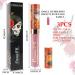 3Pcs Matte Liquid Lipsticks Set - Purple Nude Pink Dark Brown | Smudge Proof & Long Lasting | Waterproof Skull Face Lip Gloss Stain - 24 Hour Wear | Labial Mate Larga Duracion - Pack of 3 - Buy Online on GoSupps.com