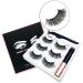 BLACKNANA Magnetic Eyelashes and 3 Pairs Reusable Magnetic Lashes with 3D Natural Look False Eyelashes 3d43