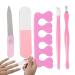 Dorugage Manicure Tool Kit Professional | 5 Piece Professional Nail Tool Set | Manicure for Travel Parties Dating and Proms