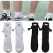 2 Pairs Funny Magnetic Suction Couple Holding Hands 3D Doll Socks - Novelty Mid-Tube Socks for Women Men (Black+White) - Buy Online on GoSupps.com