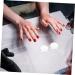 Ipetboom French Tip Nail Tool 6pcs Nail Art Silicone Stamp Silica Gel Cosmetic Transfer Seal Manicure Tools 2.50X2.50X1.30CM Transparent 1 - Buy Online on GoSupps.com