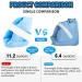 Fanwer Heel Protectors for Pressure Sores - Foot Support Pillow for Pain Relief - Bedsores, Pressure Ulcers, Plantar Fasciitis - 1 Pc, Blue - Buy Online on GoSupps.com