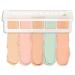 Color Correcting Concealer Palette 5 in 1 Colors Corrector Palette Face Contouring Highlighter Pallete Cream Concealer for Camouflages Imperfections and Contour Makeup (concealer palette)