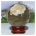 Natural Sphere Cherry Agate Crystal Ball Natural Gemstones Quartz Sphere Fengshui Home Decoration 1pc (Color : 170-190g)