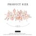 Vakkery Rose Gold Bridal Flower Hair Vine - Crystal Wedding Hairpiece & Accessories for Women & Girls - Buy Online on GoSupps.com