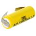 Exell 2/3AAA NiCD 220mAh 1.2V Flat top Rechargeable Battery with Tabs