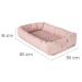 Roba Babylounge 3 in 1 - Stylish Pink/Mauve Changing Mat & Bed Snake for International Shipping - Buy Online on GoSupps.com