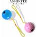 Ball On Rope Dog Toy Heavy Duty Pet Chew Rope Pimpled Ball Interactive Dog Pull & Tug Toy Studded Ball Tugger For All Dog Puppy Essentials Pet Accessories 40cm X 6.5cm Assorted Colours (Pack Of 1) - Buy Online on GoSupps.com