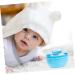 FRCOLOR Lot de 2 houppettes en poudre pour enfants - Pour soins de b b - Bo te poudre pour b b - Bo te consigne et s che - Bo te de rangement pour voyage - En peluche acrylique 1 unit (Lot de 1) Bleu - Buy Online on GoSupps.com