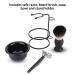 Men's Professional Beard Shaving Set - Safe Shaving Brush Bowl Stand & Mustache Tool for Perfect Grooming - Buy Online on GoSupps.com