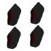 Didiseaon 2 Pairs Heel Warmer Comfortable Heel Cover Achilles Cushion Heel Support Heel Cushions Heel Sleeve Support Heels Men and Women Thermal Fabric Sock Breathable Black 11.5x9.5x0.2cm