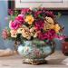 Sculptures Statues for Home Decor Sculptures Beautiful Ceramic Flower and Bird Vase Home Office Restaurant Desktop Decorations Wedding Decoration Supplies - Buy Online on GoSupps.com