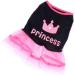 Ranphy Chihuahua Dress for Dogs | Cute Crown Princess Summer Outfit in Pink & Black - Buy Online on GoSupps.com