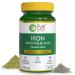 Iron Folic Acid Supplement - 60 Veg Tablets with Zinc Vitamin C & Vitamin B12 for Men & Women | Supports Haemoglobin Production Boosts Immunity & Maintains Iron Level