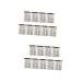Baluue 18 Sheets Waterproof Eyebrow Stickers Fake Eyebrow Stickers Eyebrow Makeup Sticker Artificial Brown