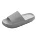 Sliders Cloud Slippers Women Men Non-Slip Mens Womens Slippers Cloud Sliders Soft Flip Flops with Thick Sole for Shower Bathroom Pool Beach 5.5 UK Grey