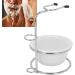 Agatige 2 in 1 Shaving Brush Razor Stand with Stainless Steel Soap Bowl Shaving Kit for Men Boyfriend Husband Dad Birthday Fathers Day Gift - Buy Online on GoSupps.com