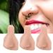 ZJchao Soft Silicone Nose Model 3PCS Silicone Nose Model Soft Flexible Reusable Simulation 3D Silicone Nose Model for Practice Teaching Jewelry Display Teaching Tool (2)