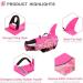 Cit toile Life Jacket for Dogs | Shark Design Lightweight & Safe Swimming Vest | Reflective Handle Pink Camouflage XL for Small Medium & Large Dogs - Buy Online on GoSupps.com