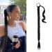 BARSDAR 66cm long braided ponytail extension rubber just wrapped braid hair extensions ponytail DIY natural soft synthetic hair part for women 66cm (pack of 1) 2# - darkest brown