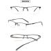 Vevesmundo Self-Tinting Blue Light Filter Glasses | Photochromic Sun Reading Glasses for Men | Metal Half-Brand Sunglasses with UV Protection - Buy Online on GoSupps.com